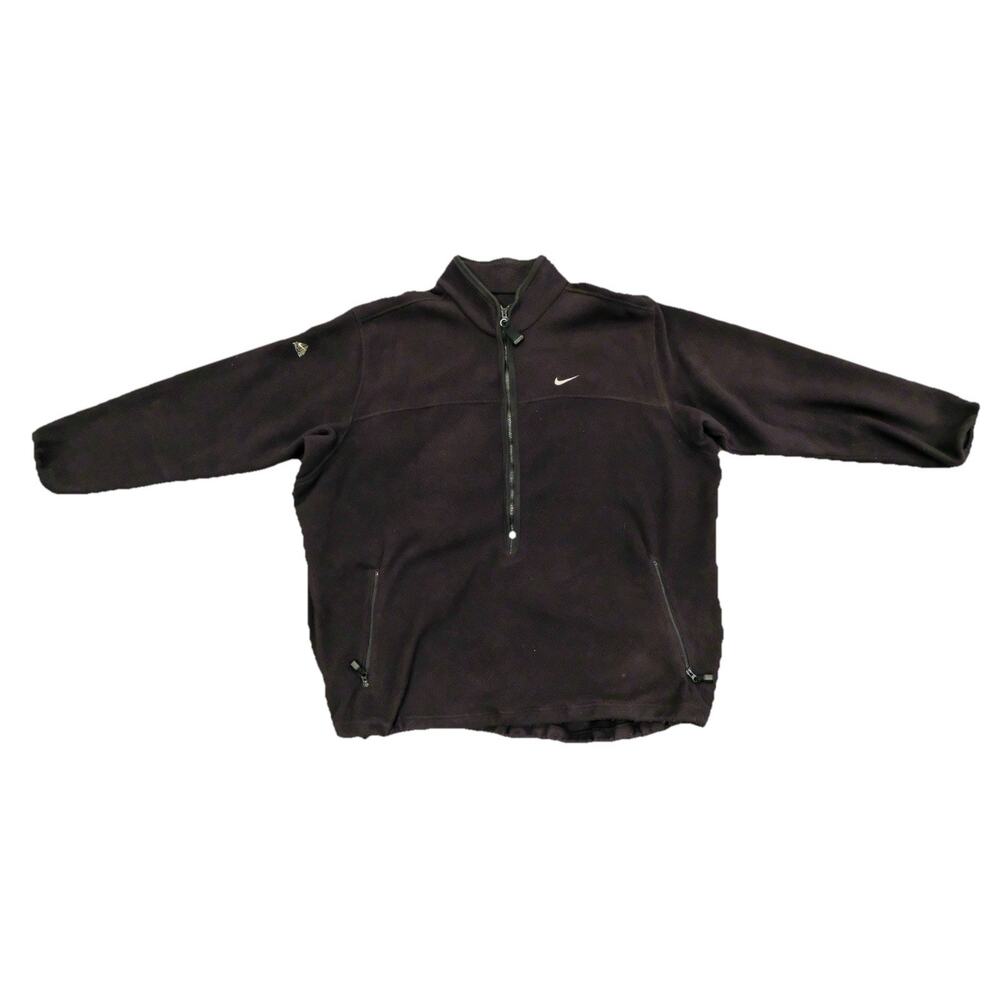 3XL Nike ACG Men's Fleece Jacket Black, Therma Fit, Zip, Pockets, Vintage Y2K